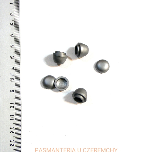  końcówki do sznurka - szare /imitacja metalu/