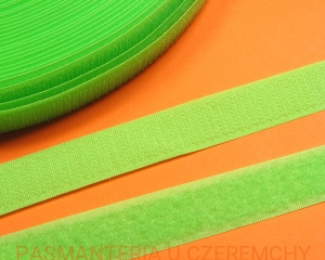 taśma rzepowa 20 mm jaskrawa /neonowa/ zieleń  /rzep, zielona, zielony/