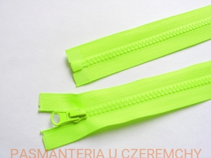 zamek 35 cm neonowa zieleń rozdzielczy kostka rozm.5 /zielony, neonowy/