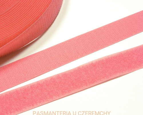 taśma rzepowa 25 mm różowa