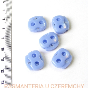 stopery do sznurka i gumy plastikowe - niebieskie /stoper/