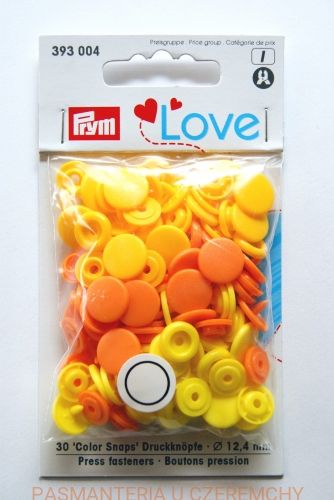 zatrzaski - napy plastikowe okrągłe PRYM 393 004