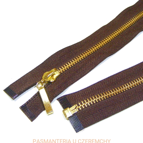 zamek 60 cm brązowy rozdzielczy metalowy VT10 mosiężny