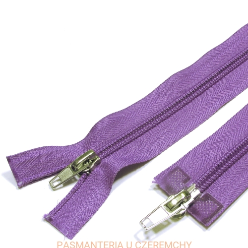 zamek 160 cm fioletowy rozdzielczy dwusuwakowy spirala 5