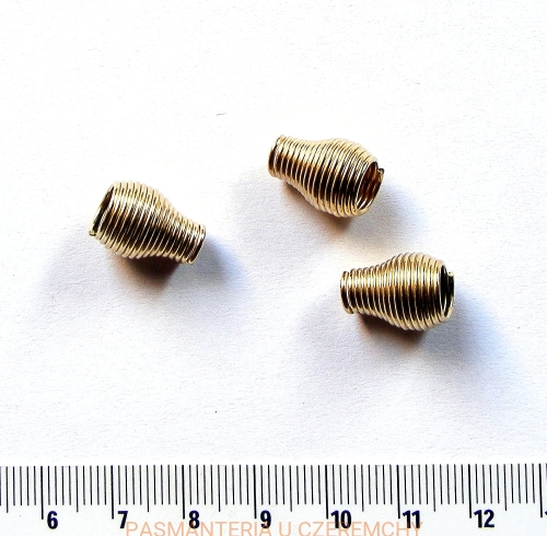  metalowa końcówka do sznurka - kolor złoty