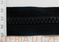 zamek rozdzielczy typu kostka /grubsza, 7 mm/ 80 cm czarny 
