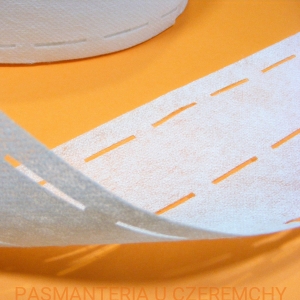 sztywnik do pasków 35 mm gruby podwójny biały 