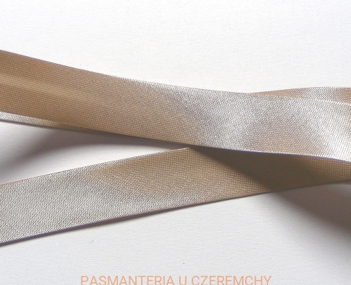  lamówka atłasowa 15 mm - jasne cappuccino