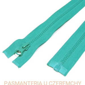 zamek 35 cm turkusowy rozdzielczy kostka rozm.5  /zielony, morski/