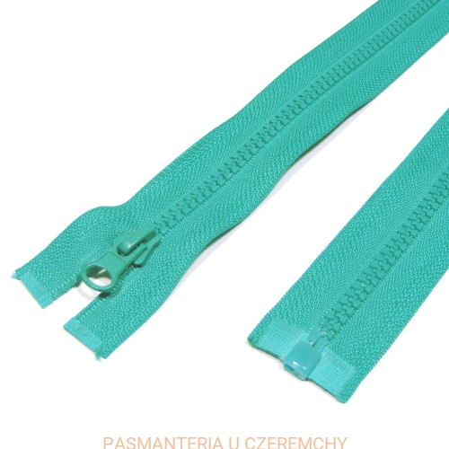 zamek 35 cm turkusowy rozdzielczy kostka rozm.5 /zielony, morski/