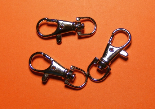 karabińczyk metalowy 10 mm nikiel