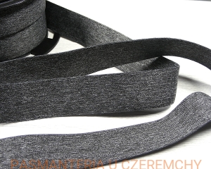 guma gładka miękka 32 mm szary melanż