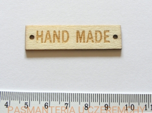 plakietka drewniana "Hand Made"