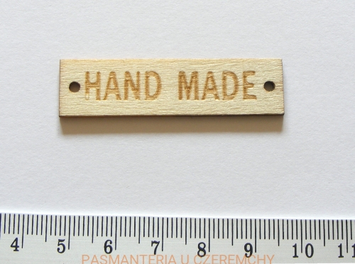 plakietka drewniana "Hand Made"