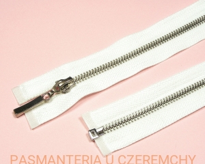 zamek 55 cm biały rozdzielczy metalowy VT10 nikiel 