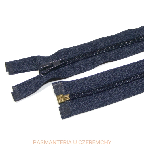 zamek 40 cm granatowy rozdzielczy plastikowy spirala rozm. 5