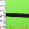 taśma flizelinowa do szwów z nitką czarna 6 mm /taśma formująca, szewband/
