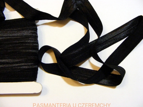 Guma łamana 18 mm /lamówka elastyczna, lamówka gumowa/ czarna