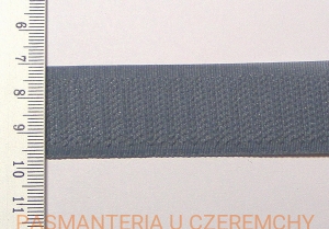 taśma rzepowa 25 mm szara /rzep popielaty, popielata/