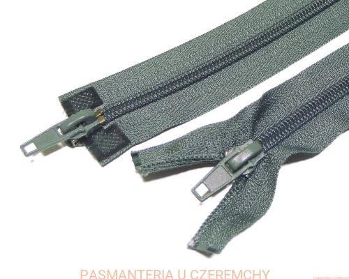 zamek 65 cm ciemnoszary rozdzielczy dwusuwakowy spirala 5