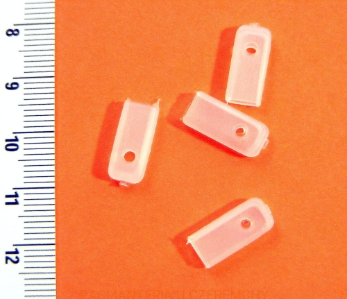  końcówki do fiszbinów plastikowych /z metra/ - 6 mm