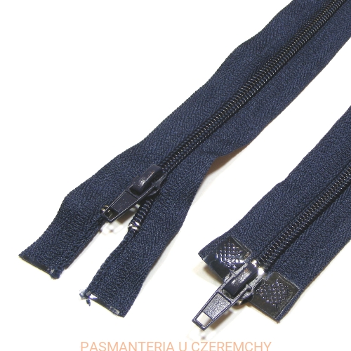 zamek 160 cm granatowy rozdzielczy dwusuwakowy spirala 5