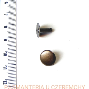 nity kaletnicze 11 mm /N6/ mosiądz oksydowany /brunatne/