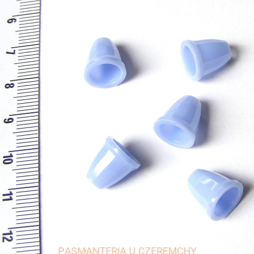  końcówki do sznurka - niebieskie