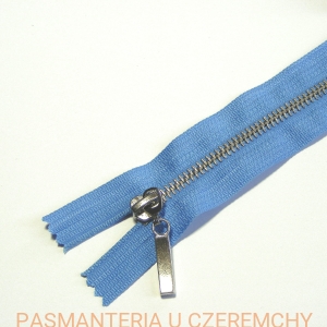 zamek 16 cm metalowy VT10 /nikiel/ nierozdzielczy 16 cm niebieski