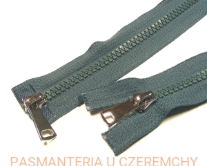 zamek 95 cm ciemnoszary rozdzielczy dwusuwakowy kostka rozm.5 /szary/