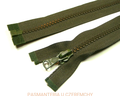 zamek 30 cm khaki rozdzielczy kostka rozm.5
