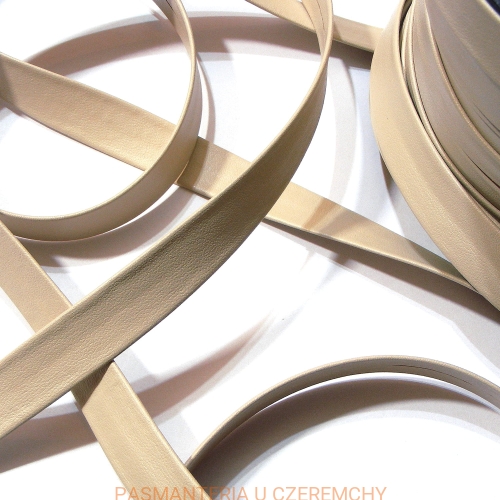 lamówka z eko-skóry /skaj/ 15 mm beżowa