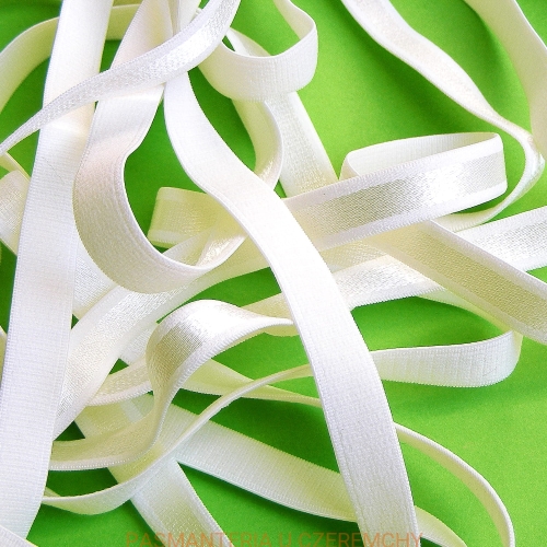 guma ramiączkowa 12 mm ecru