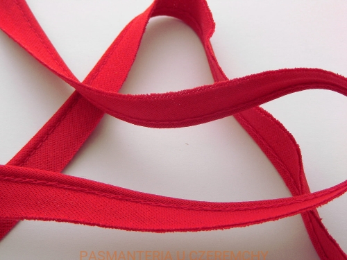 wypustka bawełniana 11 mm czerwona