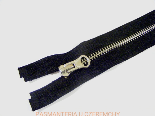 zamek rozdzielczy metalowy /nikiel/ 60 cm czarny 