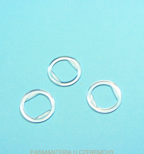  kółko bieliźniarskie plastikowe 14 mm bezbarwne