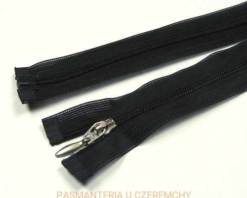 zamek 30 cm czarny rozdzielczy kryty