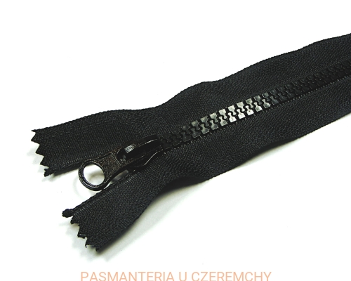 zamek 18 cm czarny nierozdzielczy kostka rozm.5