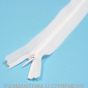 zamek 40 cm biały kryty 