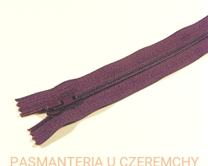 zamek 18 cm śliwkowy fiolet nierozdzielczy ALPHA spirala rozm.3 /fioletowy/