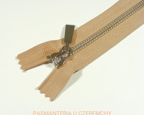 zamek 14 cm beżowy ALPHA metalowy nierozdzielczy VT10 nikiel