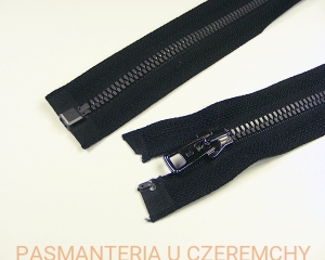 zamek 80 cm czarny rozdzielczy kostka corn K11 czarny nikiel