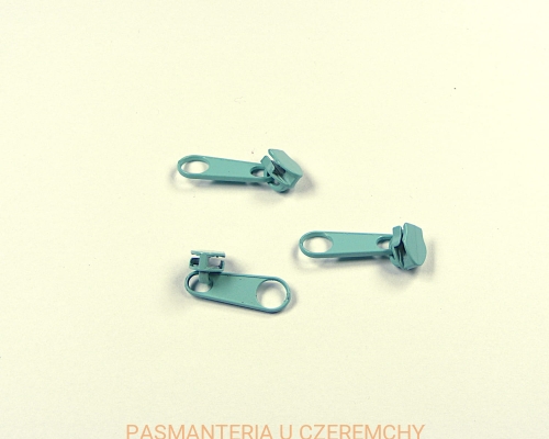 suwak zamkowy 3 mm jasnoturkusowy