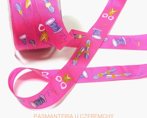 tasiemka drukowana 20 mm - motywy krawieckie