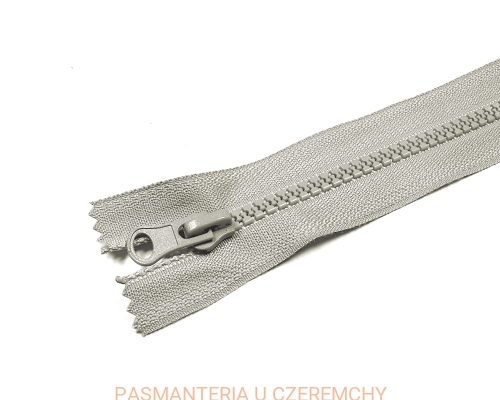 zamek 18 cm jasnoszary nierozdzielczy kostka rozm.5