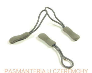 przywieszka do zamka błyskawicznego - szara 