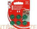 zatrzaski metalowe 16 mm zielone metaliczne Koh-I-Noor