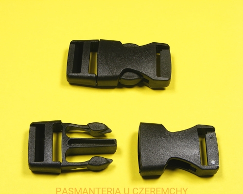 klamra plastikowa "trójząb" 20 mm czarna