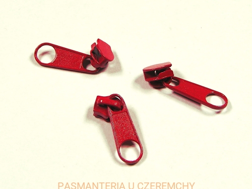 suwak zamkowy 3 mm czerwony