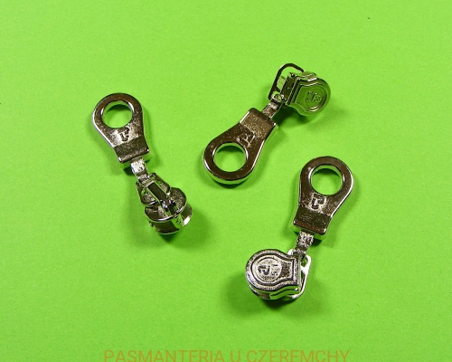 suwak zamkowy do zamków spiralnych rozm. 5 - nikiel